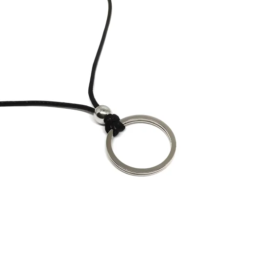 Korean Style Premium Pendant Necklace – Unisex O Ring Design