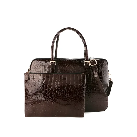 Mithlabs Synthetic Leather Mini Classic Laptop Case with Crocodile Print/Texture for 14-Inch Laptop