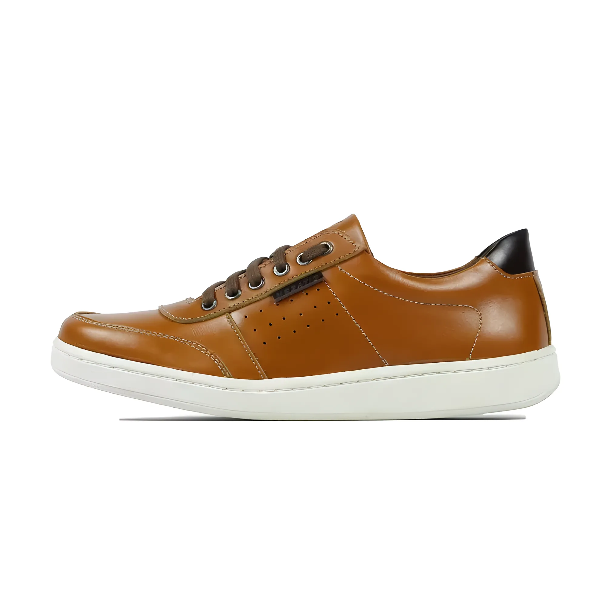 Mobatic Titan Brown Tan Leather Shoes For Men