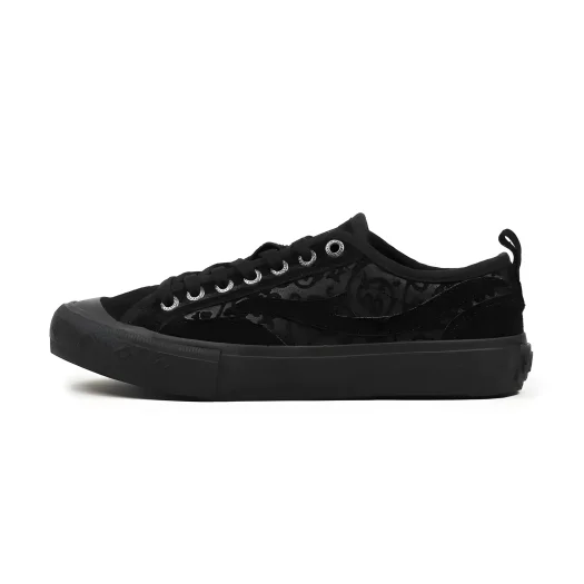 Mobatic Arctic Low-Top Stylish Black Leather Shoes for Men