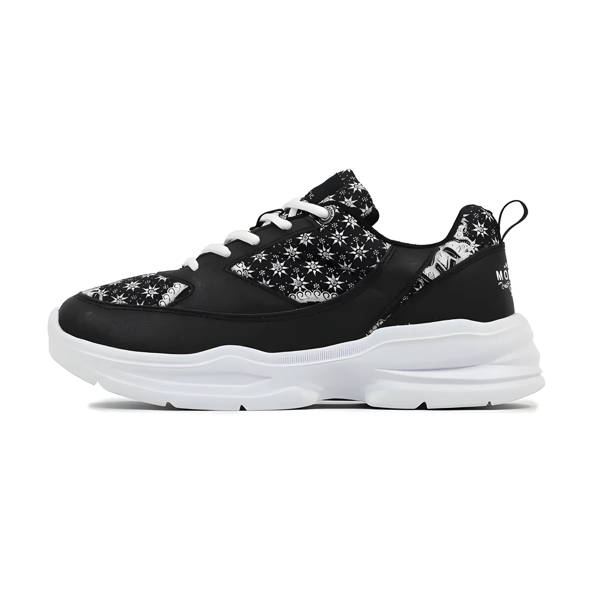 Mobatic Batican Batik Inspired Black Sneakers – Stylish Batik Sneakers