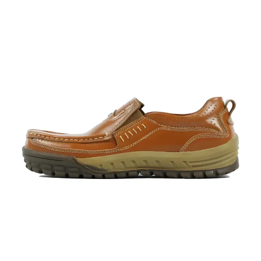 Mobatic Garda Tan Men’s Genuine Leather Shoes