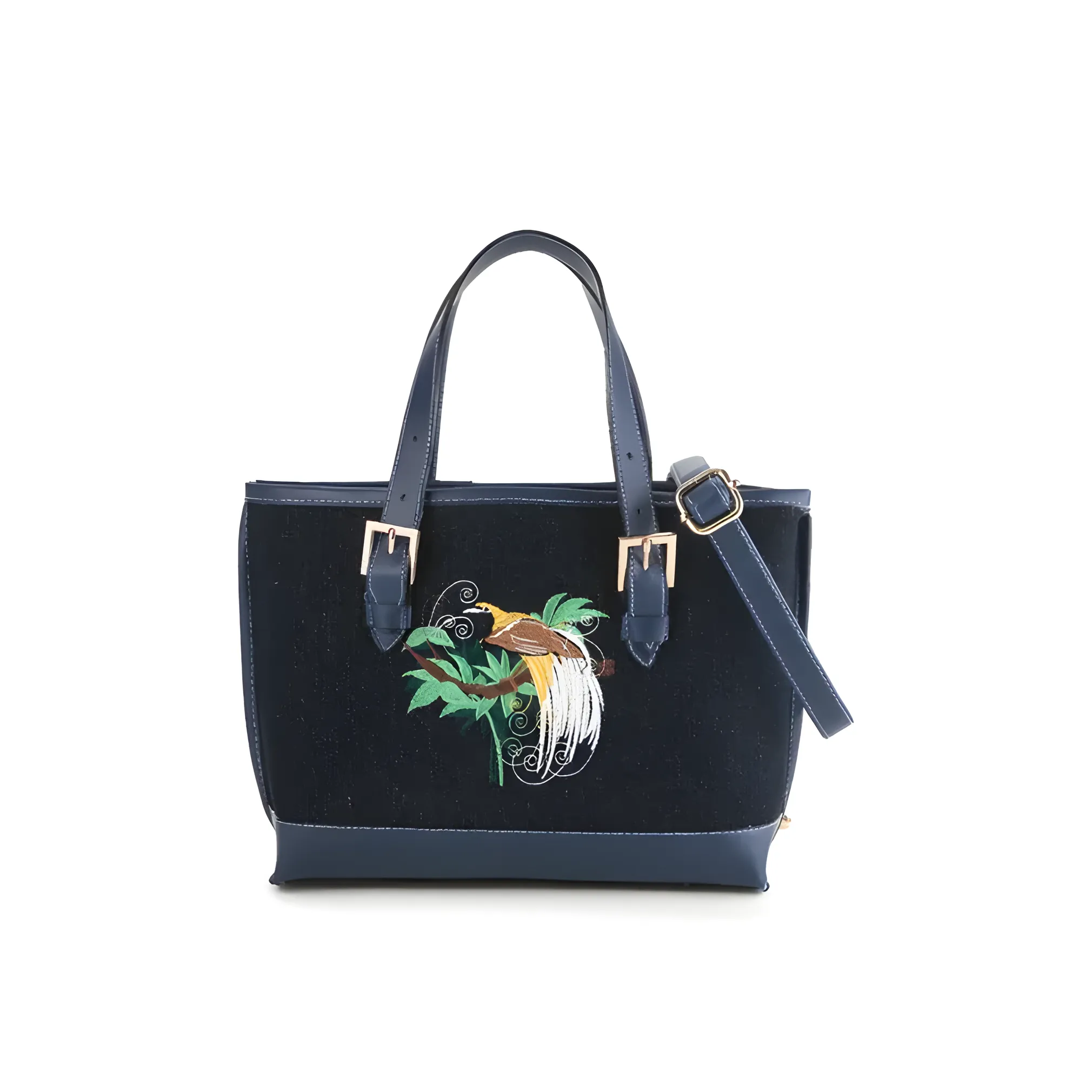 Mithlabs Berly Elegant Handbag Shoulderbag for Women with Woven Cendrawasih Design