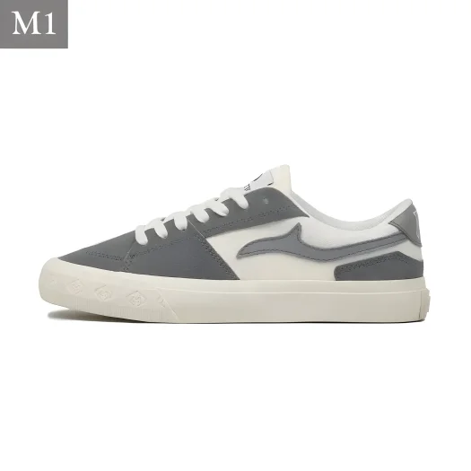 Mobatic Metro One (M1) Gray White Sneakers for Men and Women – Stylish Urban Footwear