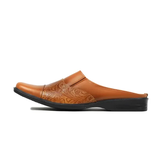 Mobatic Nusa Tan Leather Shoes for Men