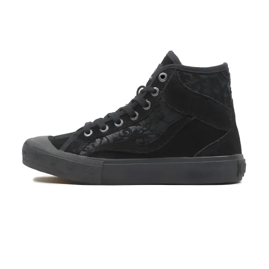 Mobatic Arctic High-Top Stylish All-Black Men’s Premium Leather Shoes