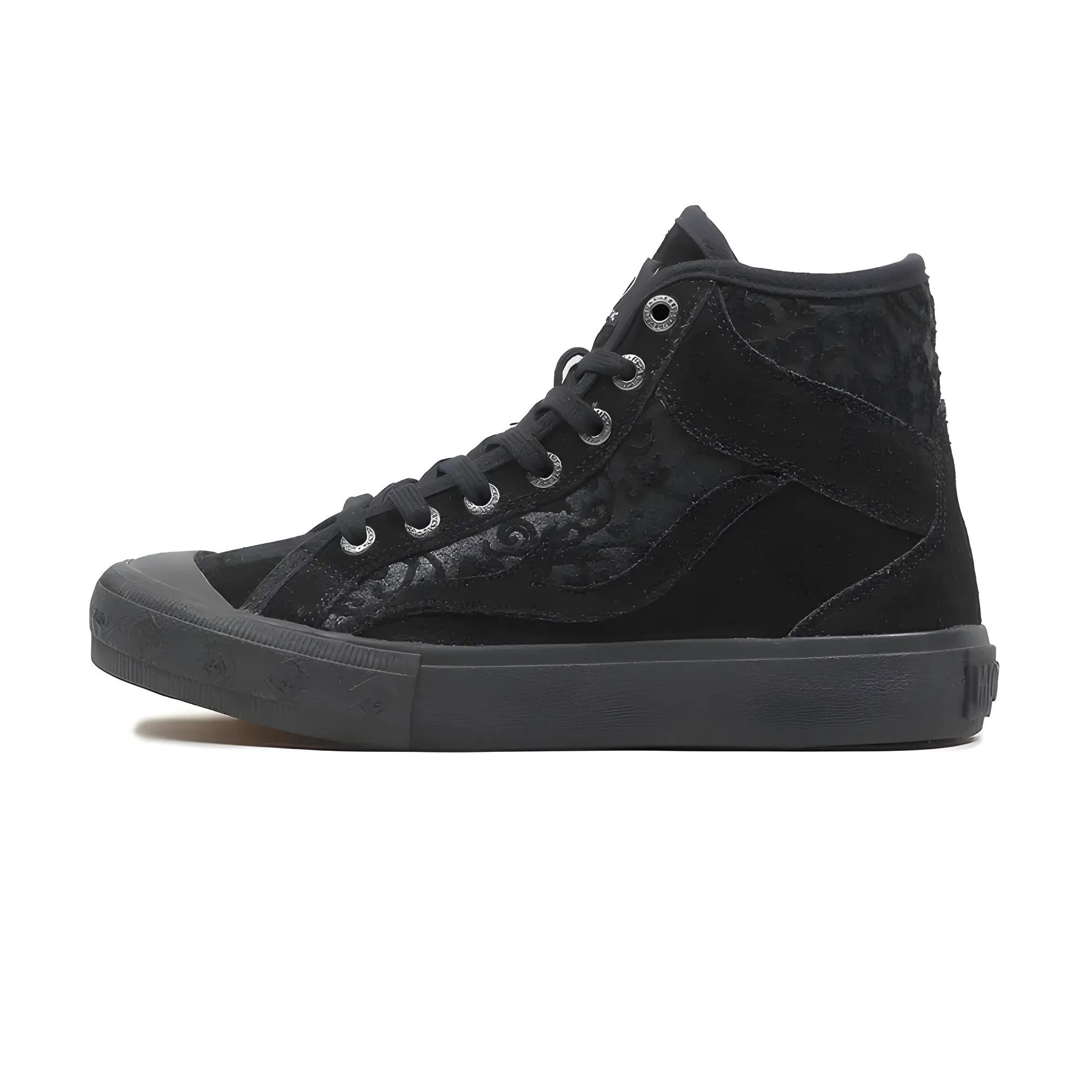 Mobatic Arctic High-Top Stylish All-Black Men’s Premium Leather Shoes
