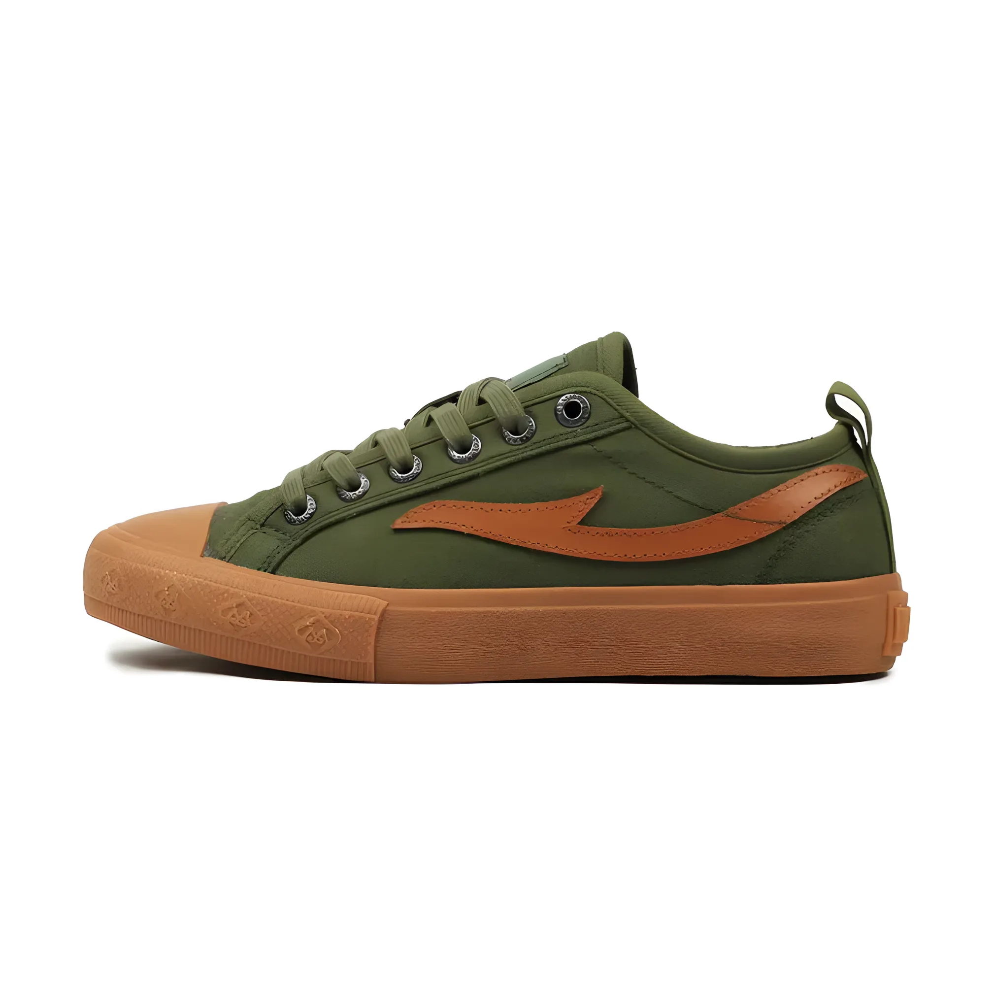 Mobatic Gen-Z Unisex Low Green Army Sneakers for Men & Women