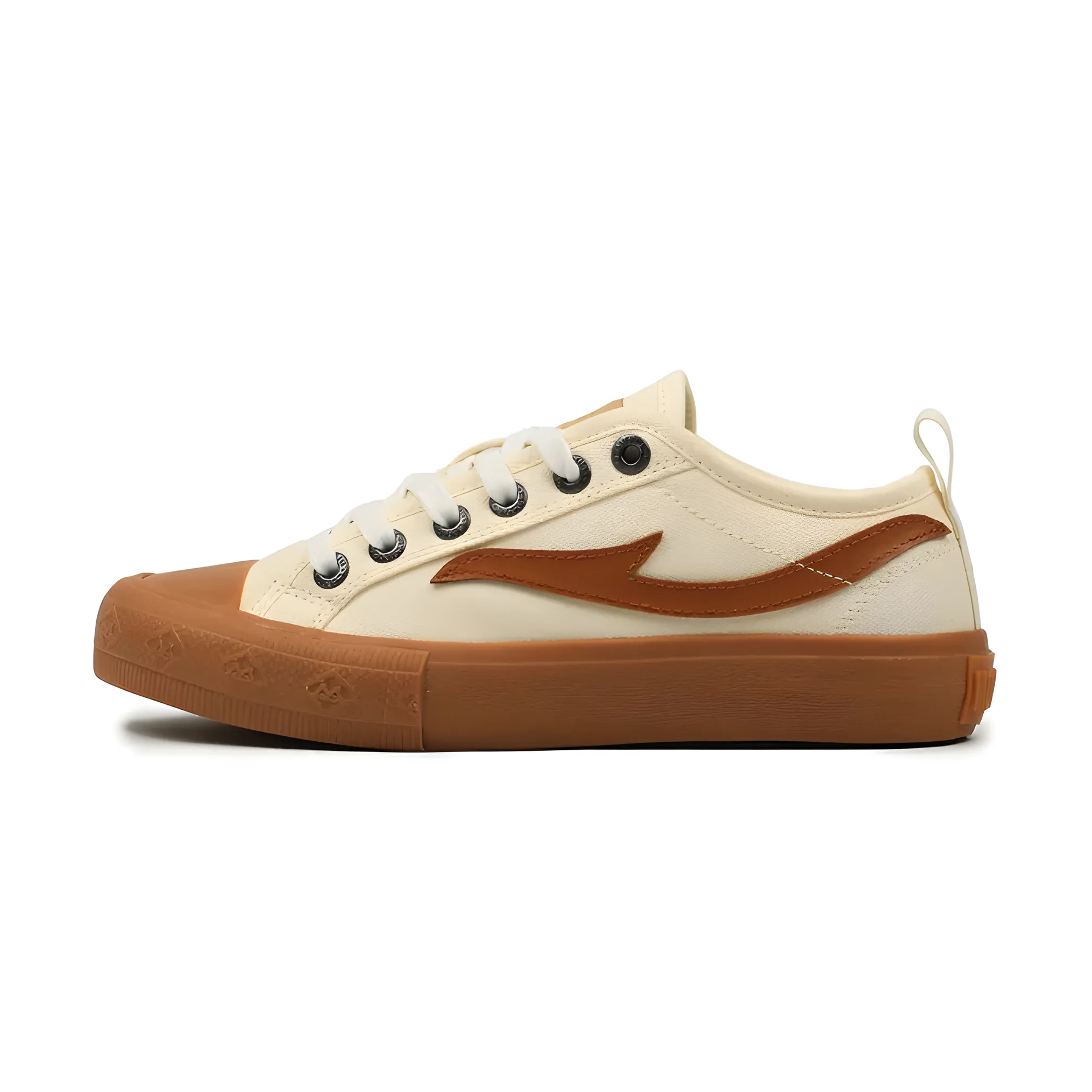 Mobatic Gen-Z Unisex Low-Top Off White Sneakers for Men and Women