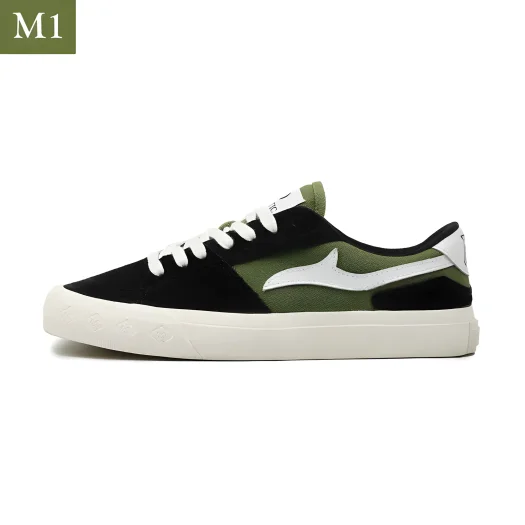 Mobatic Metro One (M1) Black Green Unisex Sneakers