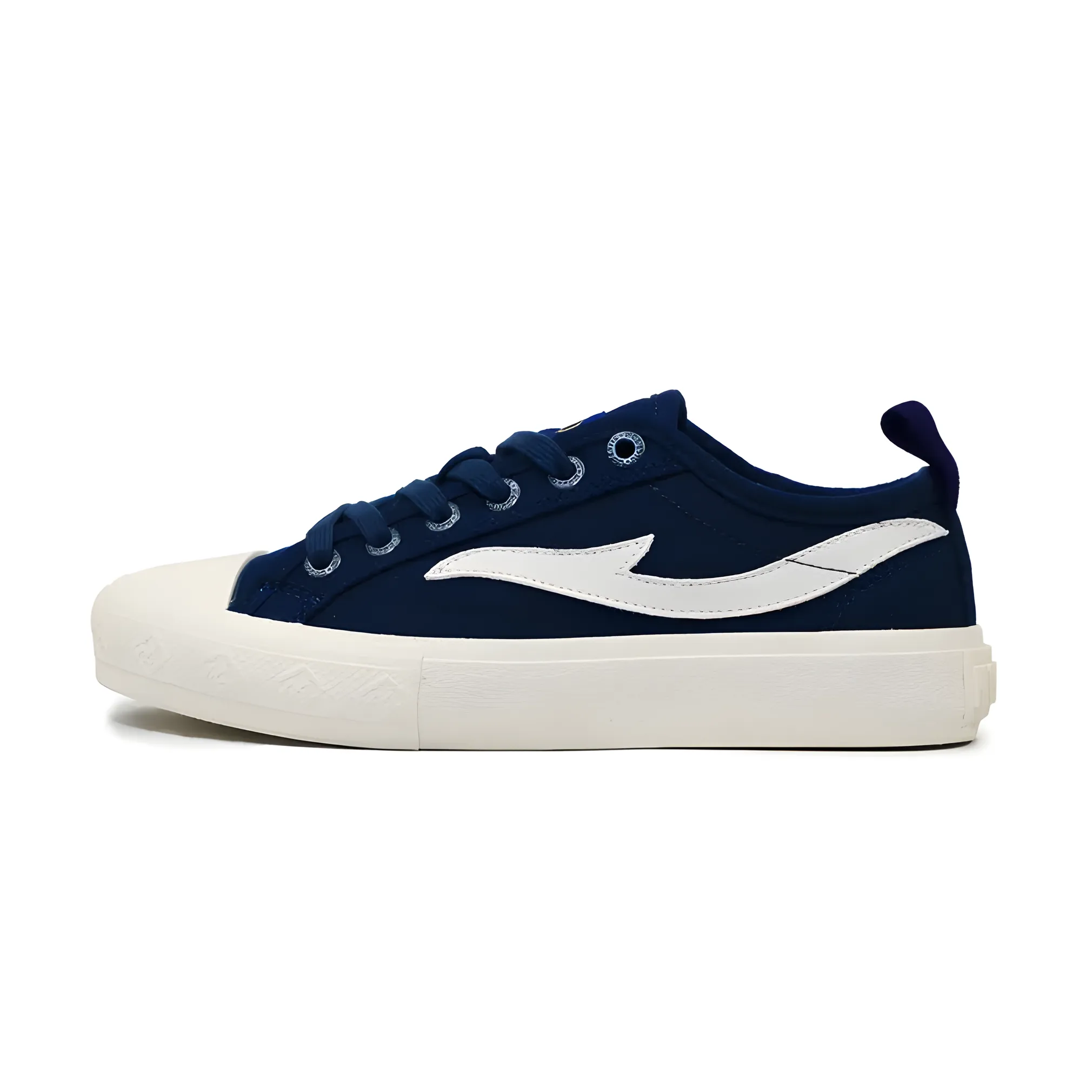 Mobatic Gen-Z Unisex Low Navy White Sneakers – Stylish Footwear for Men and Women