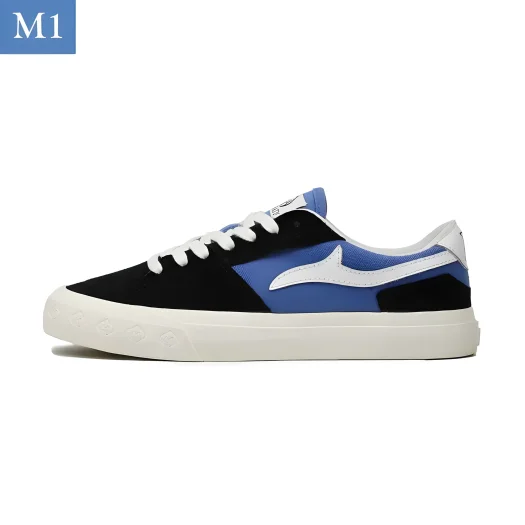 Mobatic Metro One (M1) Black Blue Sneakers for Men and Women – Stylish Urban Footwear