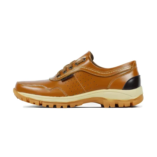 Mobatic Mada Stylish Tan Premium Leather Shoes for Men