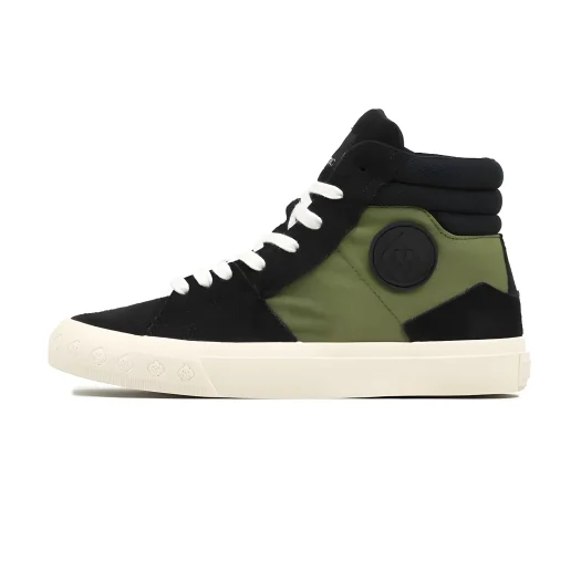 Mobatic Metro High-Top Sneakers Unisex Urban Footwear in Black & Green