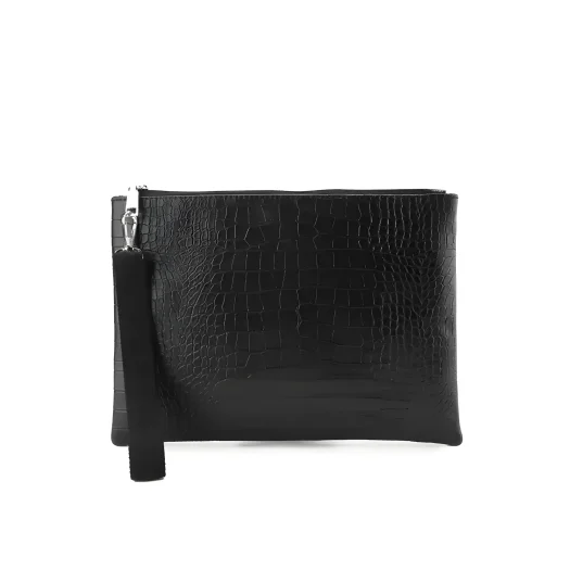 Mithlabs HL Croco Pattern Synthetic Leather Pouch For Men/Women With Premium Lisban Handle