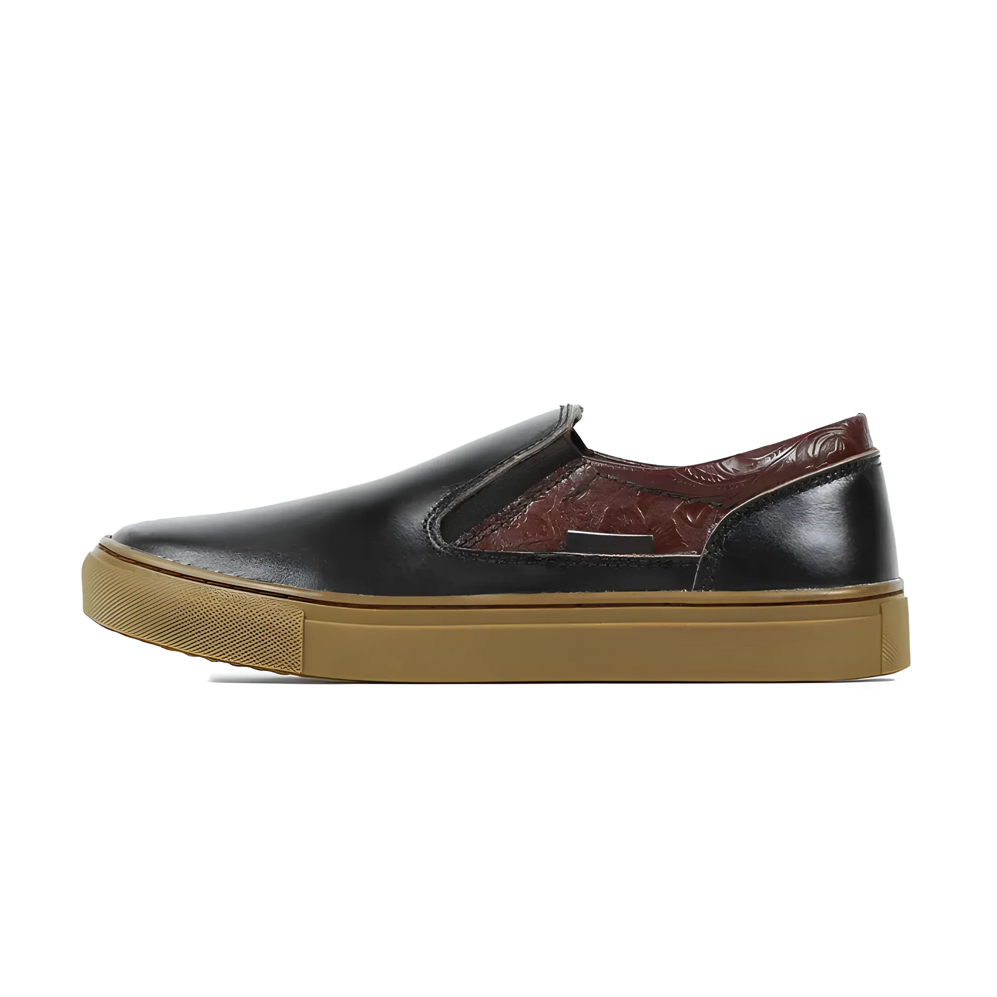 Mobatic Slip-On Asa Brown Men’s Leather Shoes