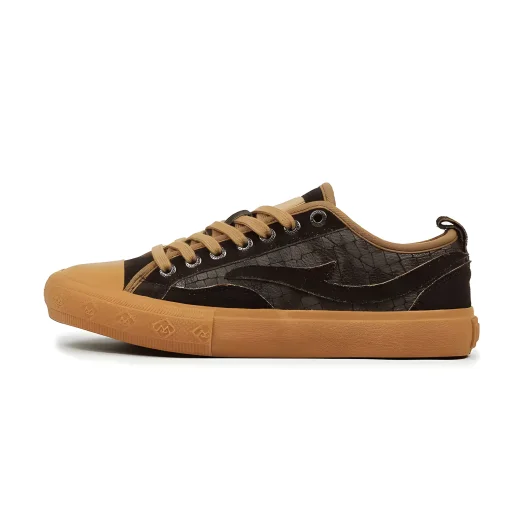 Mobatic Artic Low-Top Brown Leather Shoes For Men – Stylish Comfort Footwear