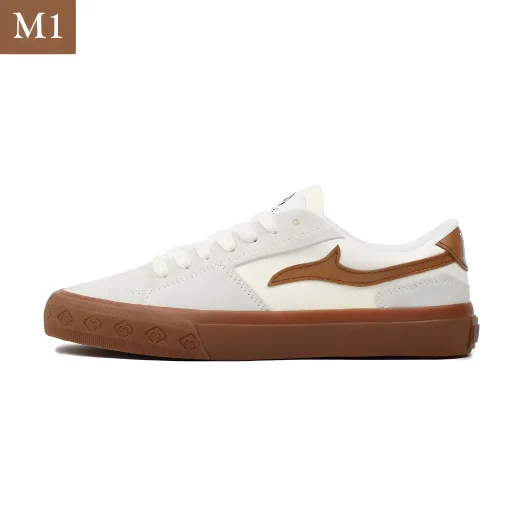 Mobatic Metro One (M1) Sneakers For Men And Women, White Gum, Stylish Urban Footwear