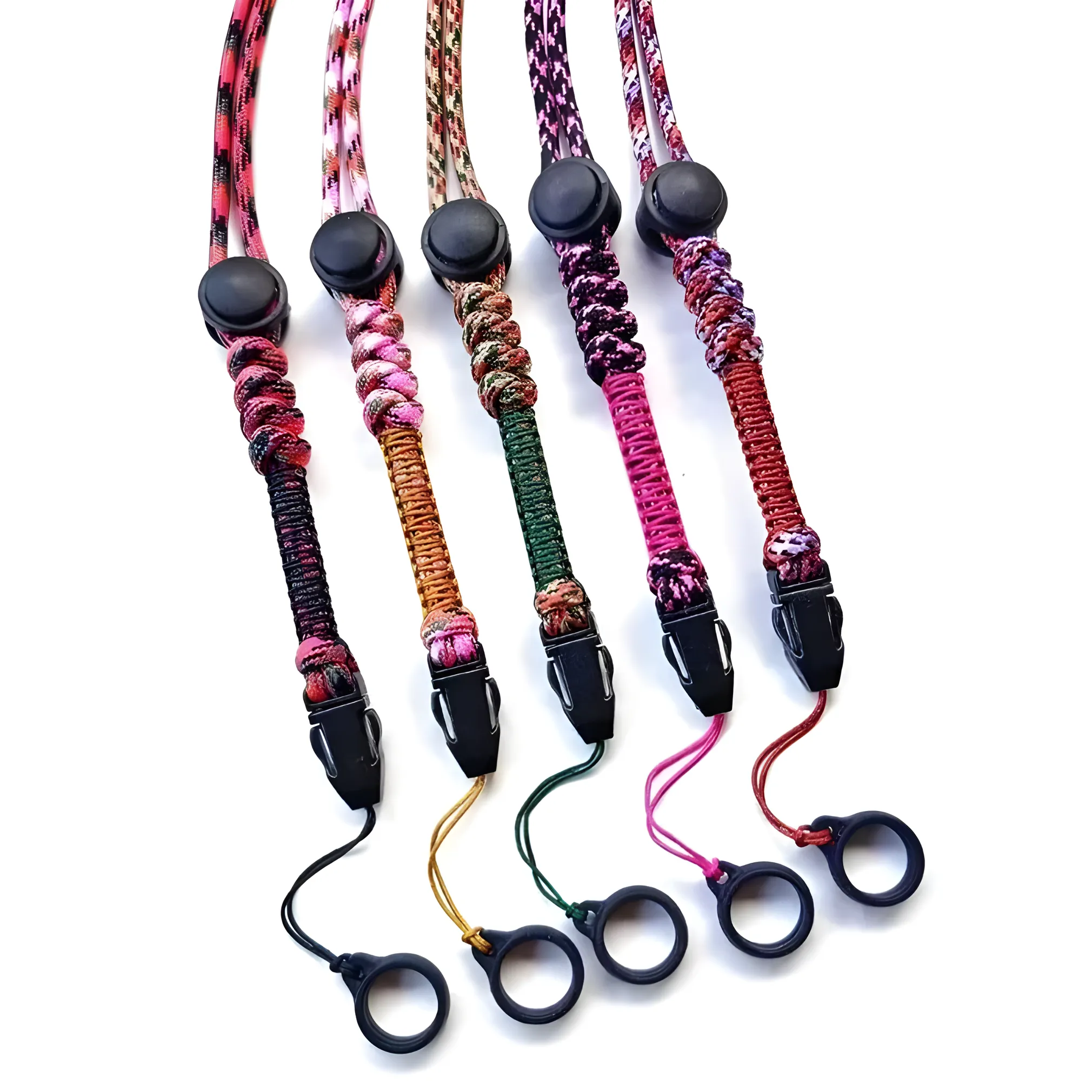 Trendy Black Pink Card Holder / Phone / Name Tag Lanyard