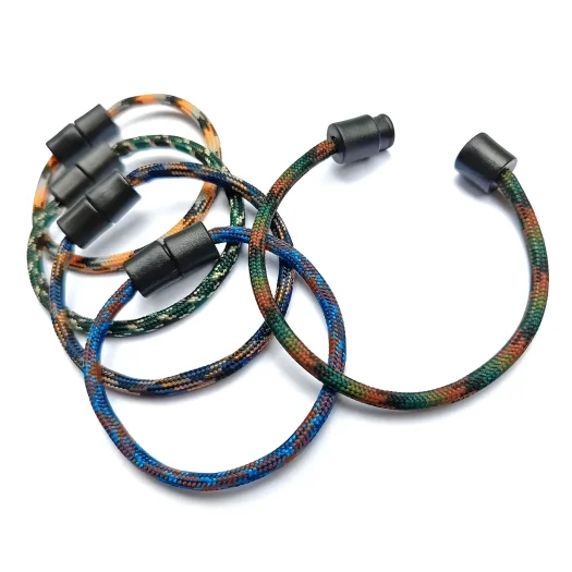 Simple Tactical Army Camo Cord Pop Design Bracelet for Outdoor Adventures