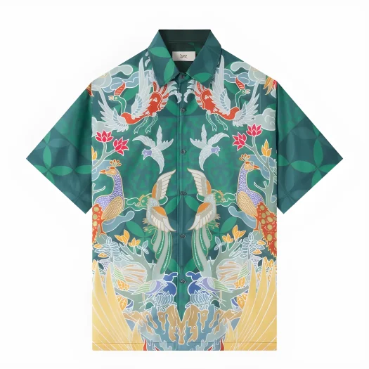 Telusur Kultur Batik Print Shirt – Nusantara Inspired – Wings – Green