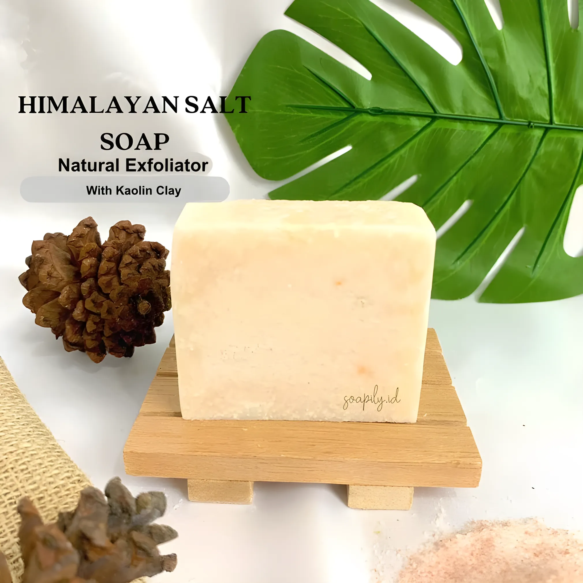Soapily Himalayan Salt & Kaolin Clay Exfoliating Soap – Natural Skin Detox Cleanser