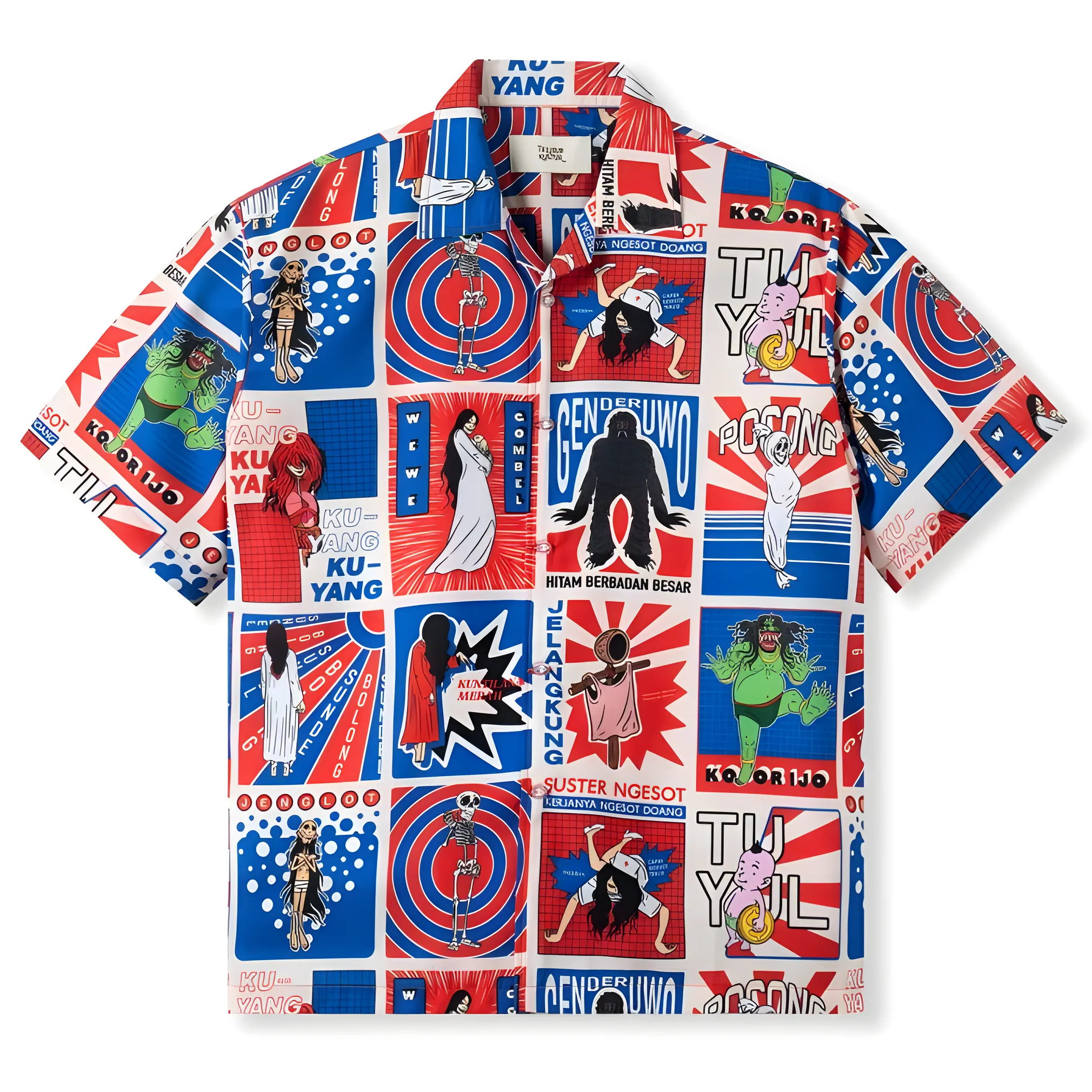 Telusur Kultur Cultural Exploration Printed Shirt – Red Ghost