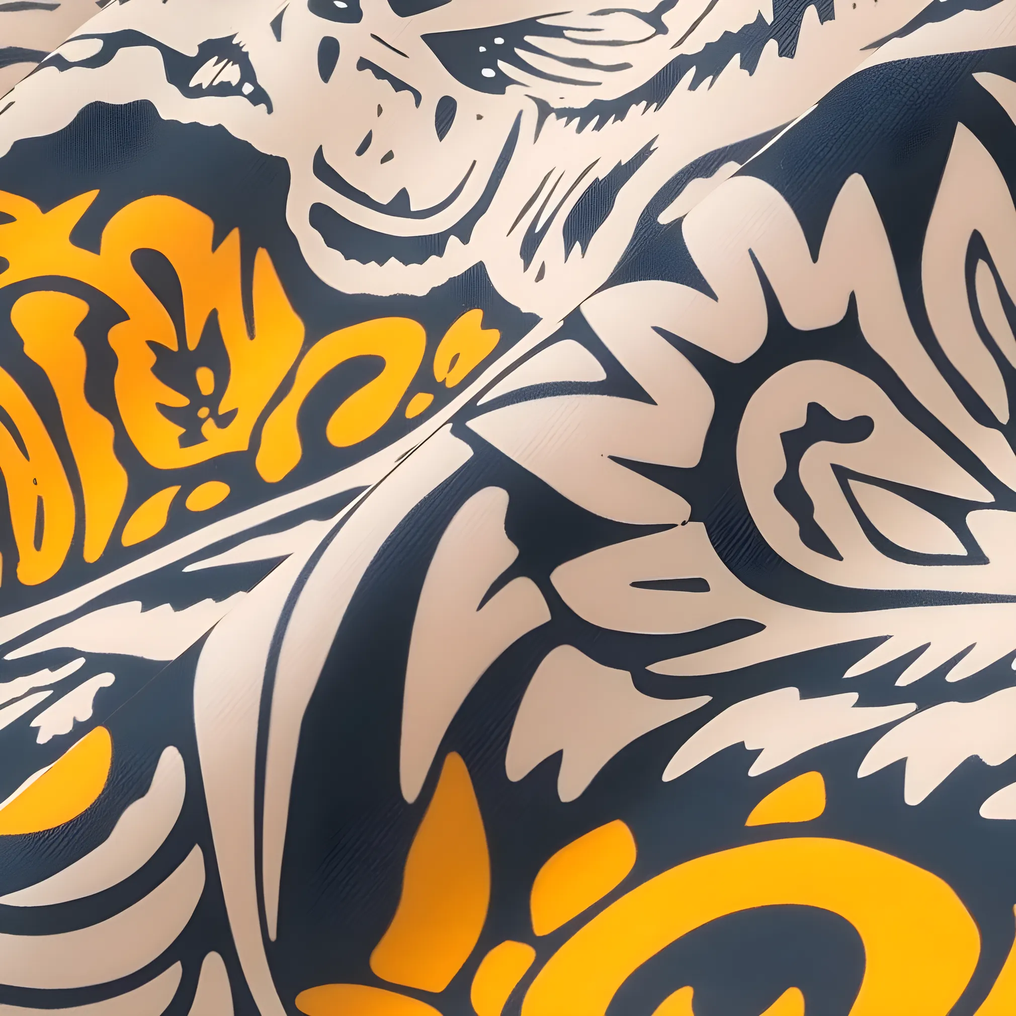 Telusur Kultur Printed Batik Shirt - Nusantara Inspired - Tiger Design - Ocean Blue | Nusamade Telusur Kultur Printed Batik Shirt - Nusantara Inspired - Tiger Design - Ocean Blue - Image 3