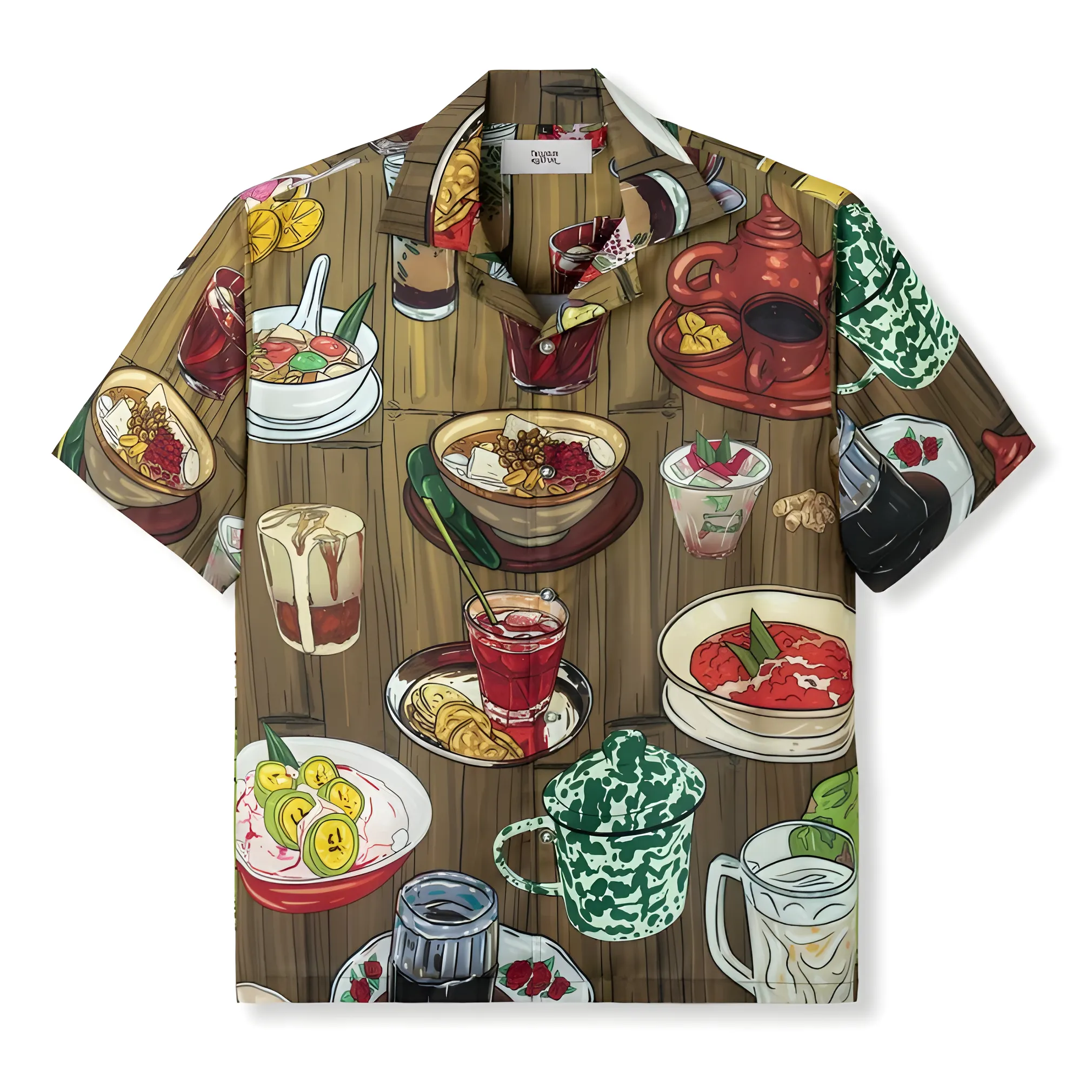 Telusur Kultur Warm And Cozy Culinary Themed Printed Shirt