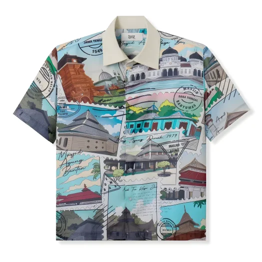 Telusur Kultur Mesigit Print Exploration Shirt