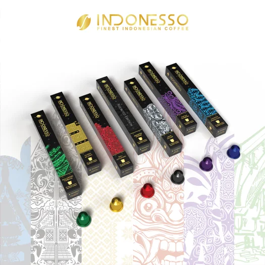 INDONESSO Specialty Coffee Capsules – Rich & Aromatic Coffee Pods – Nespresso Machines Compatible