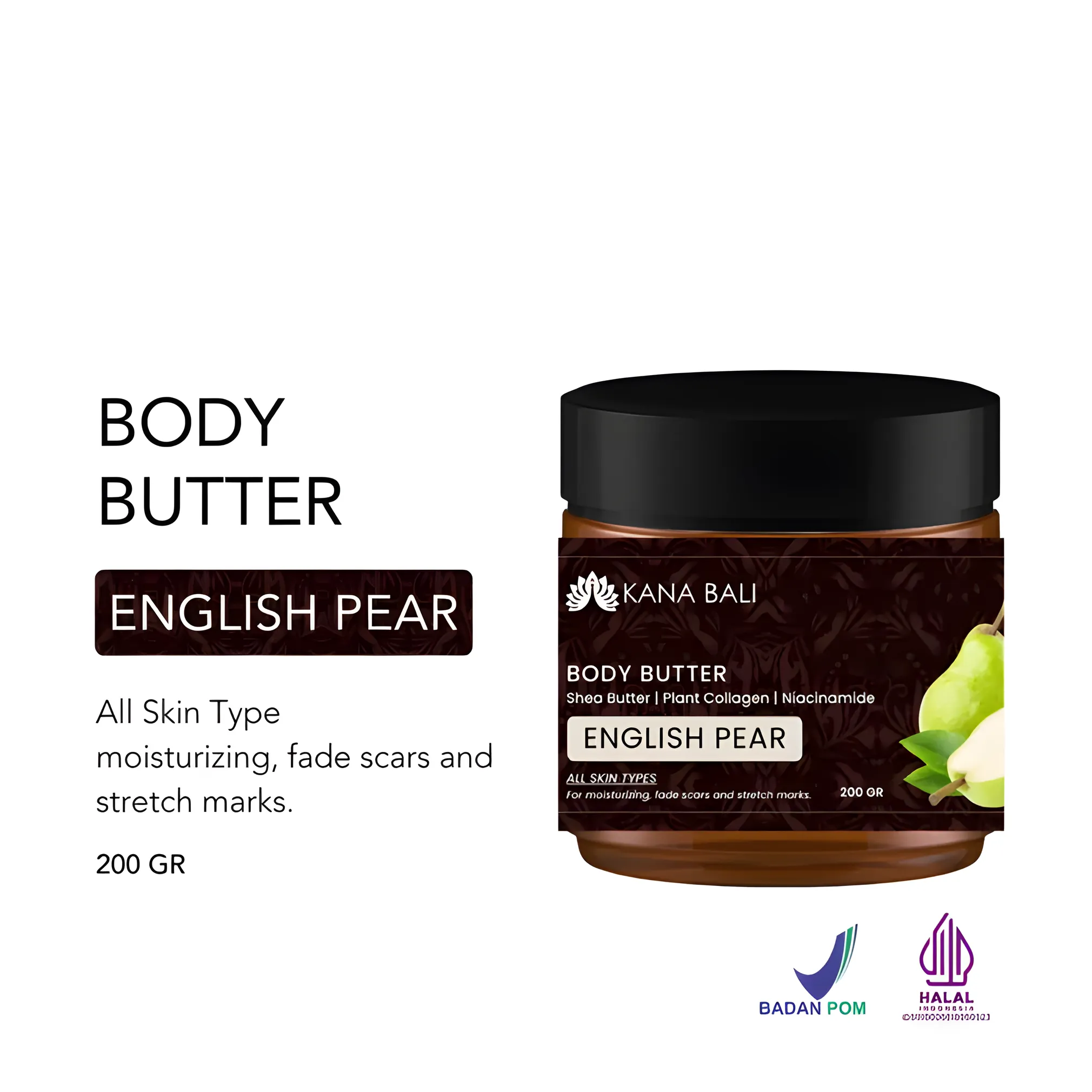 Kana Bali Moisturizing Body Butter – English Pear