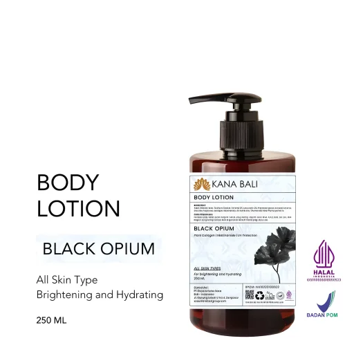Kana Bali Radiant Black Opium Infused Brightening Body Lotion