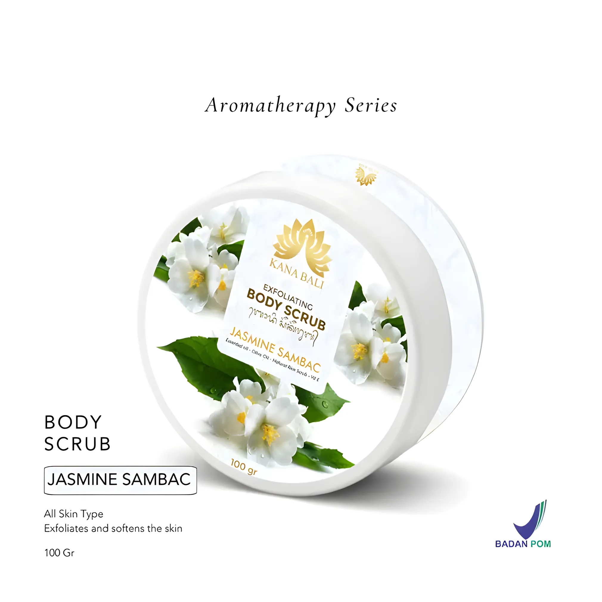 Kana Bali Traditional Javanese Royal Palaces Aromatherapy Exfoliating Body Scrub / Lulur – Jasmine Sambac