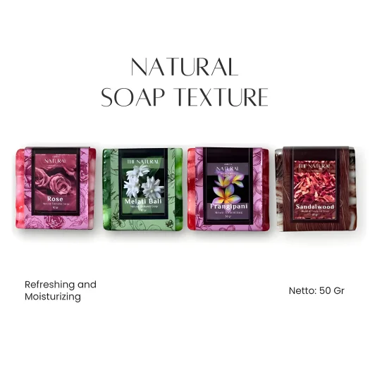Kana Bali Aromatherapy Natural Soap Bar – Rose, Jasmine, Frangipani, Sandalwood
