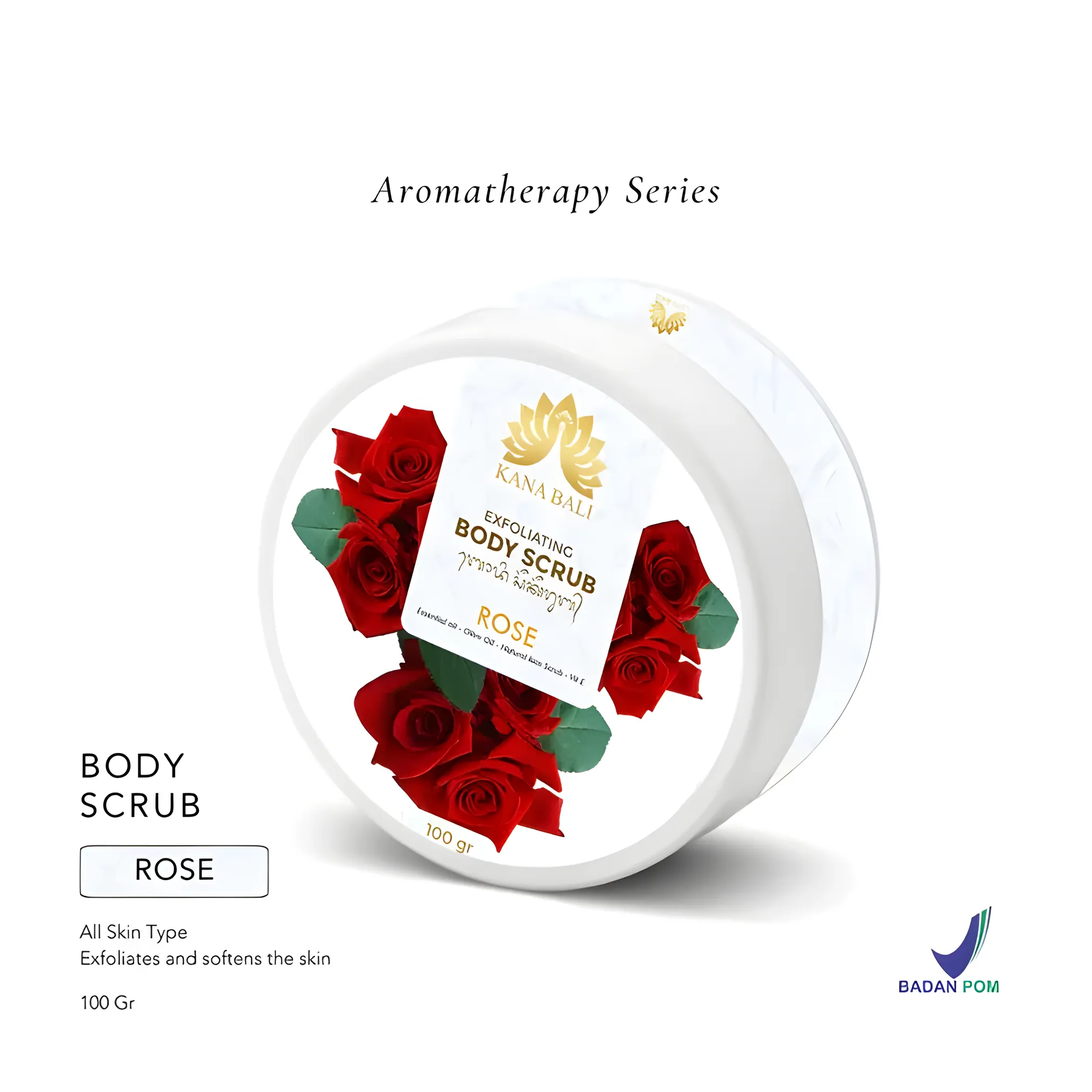Kana Bali Traditional Javanese Royal Palaces Aromatherapy Exfoliating Body Scrub / Lulur – Rose