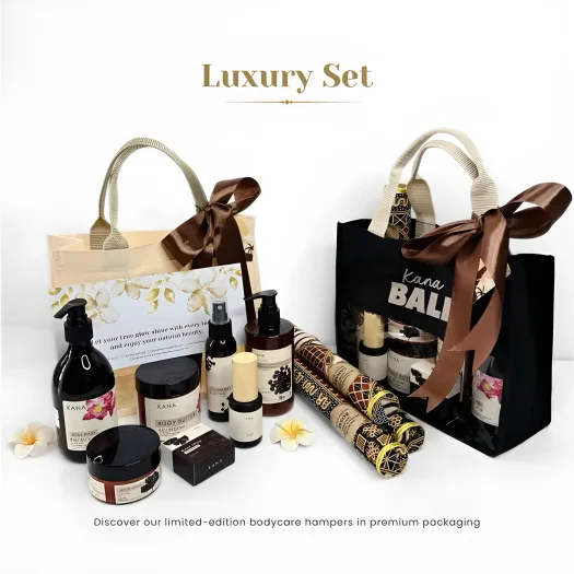 Kana Bali Premium Bodycare Luxury Set Hamper – Souvenir Gift Bag for Body Treatment and Self-Care