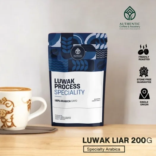 Wild Asian Palm Civet / Luwak Arabica Coffee by Authentic Coffee & Roastery, Specialty Grade, 200 g