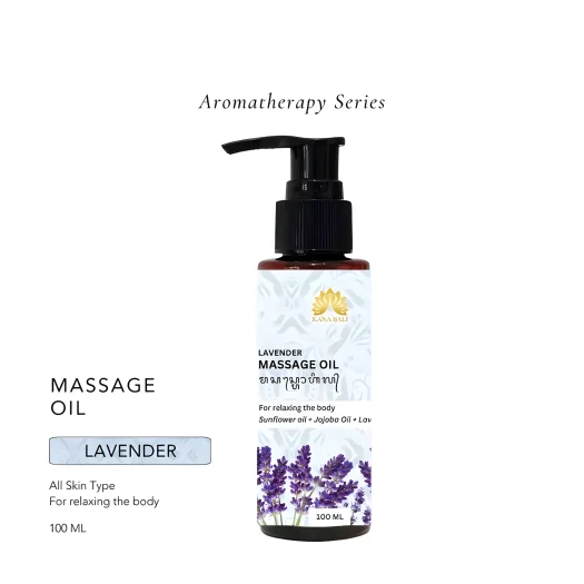 Kana Bali Soothing Lavender Aromatherapy Massage Oil – Relaxation Oil for Body and Mind