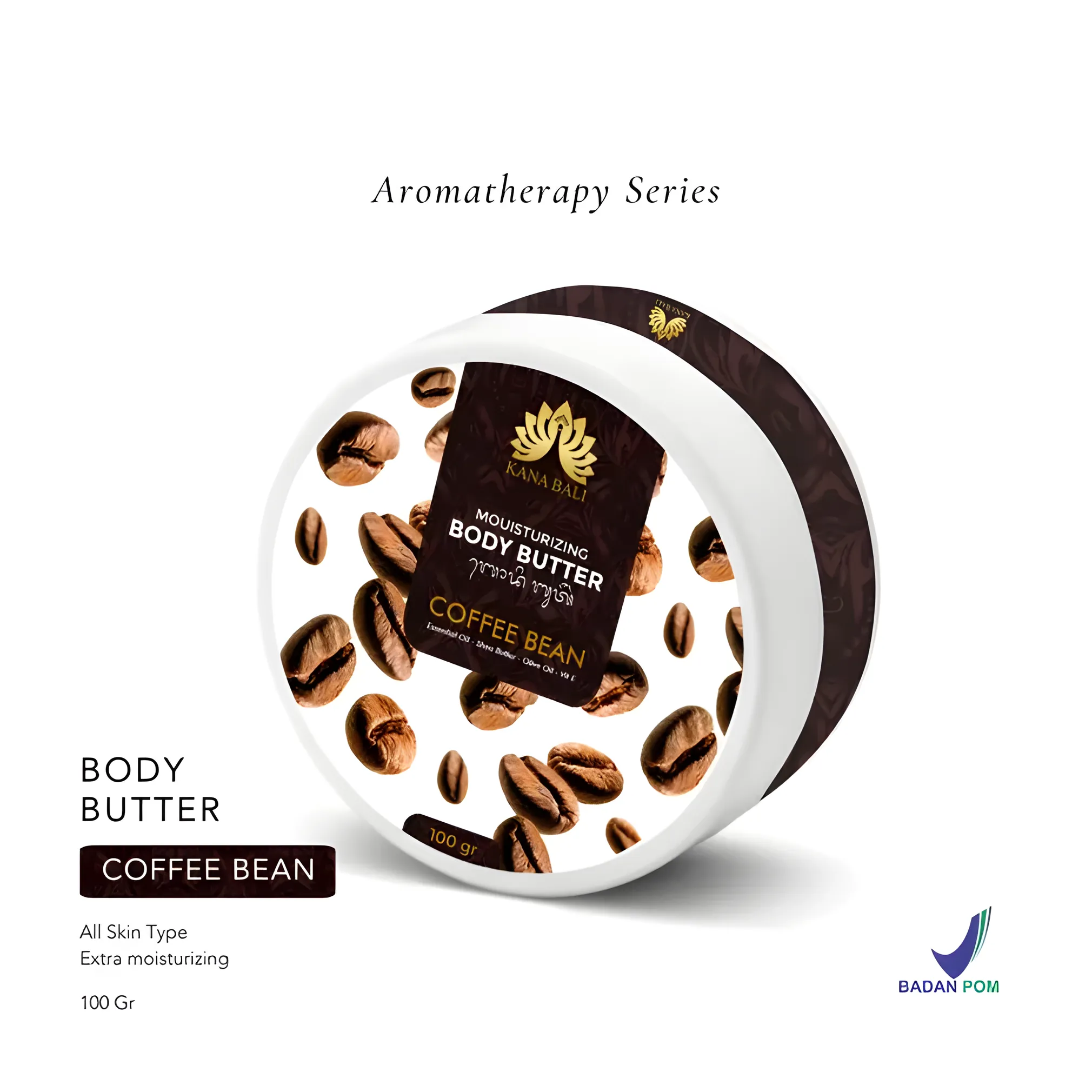 Kana Bali Coffee Bean Aromatherapy Body Butter – Moisturizer for Soft, Radiant Skin