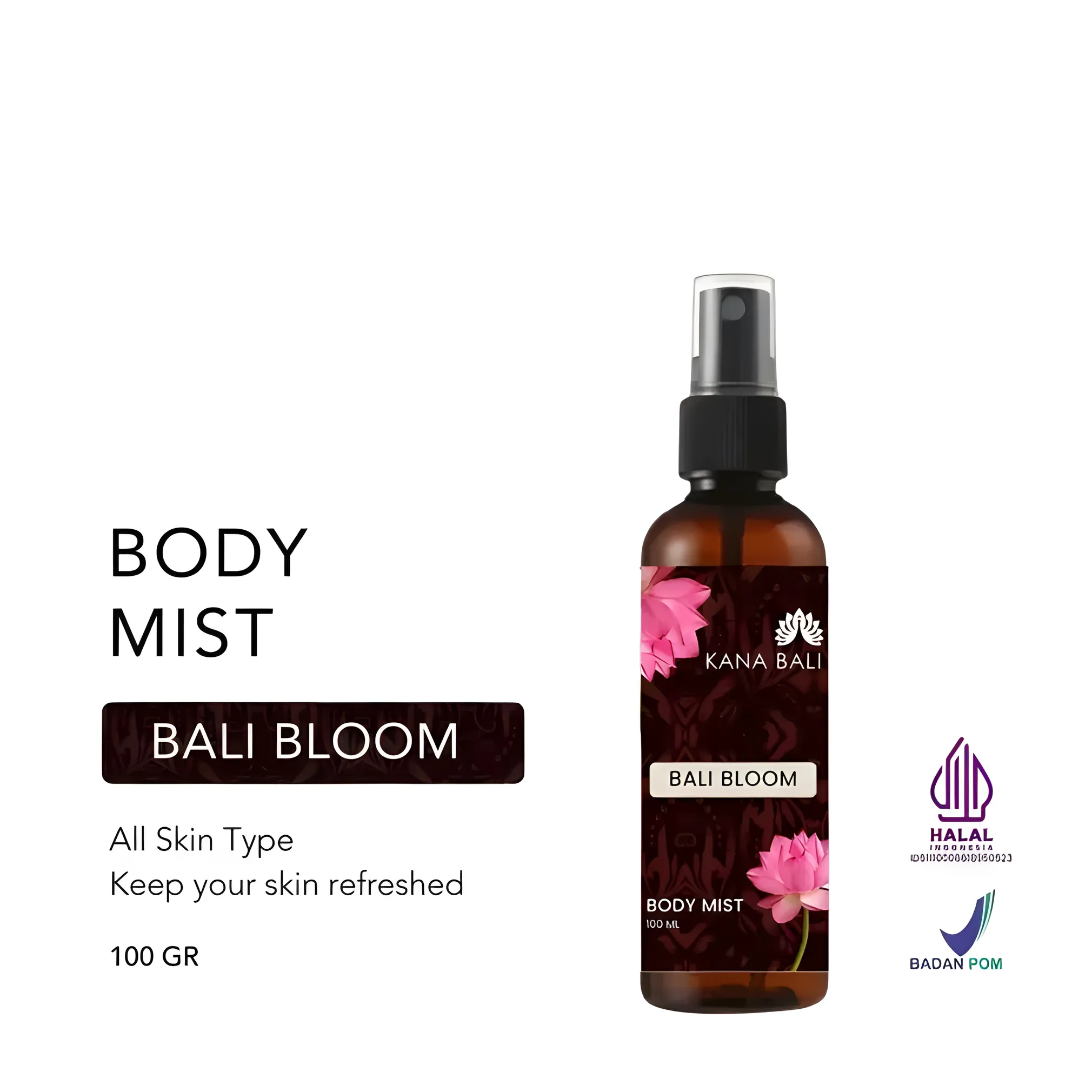 Kana Bali Tropical Escape Body Mist – Bali Bloom
