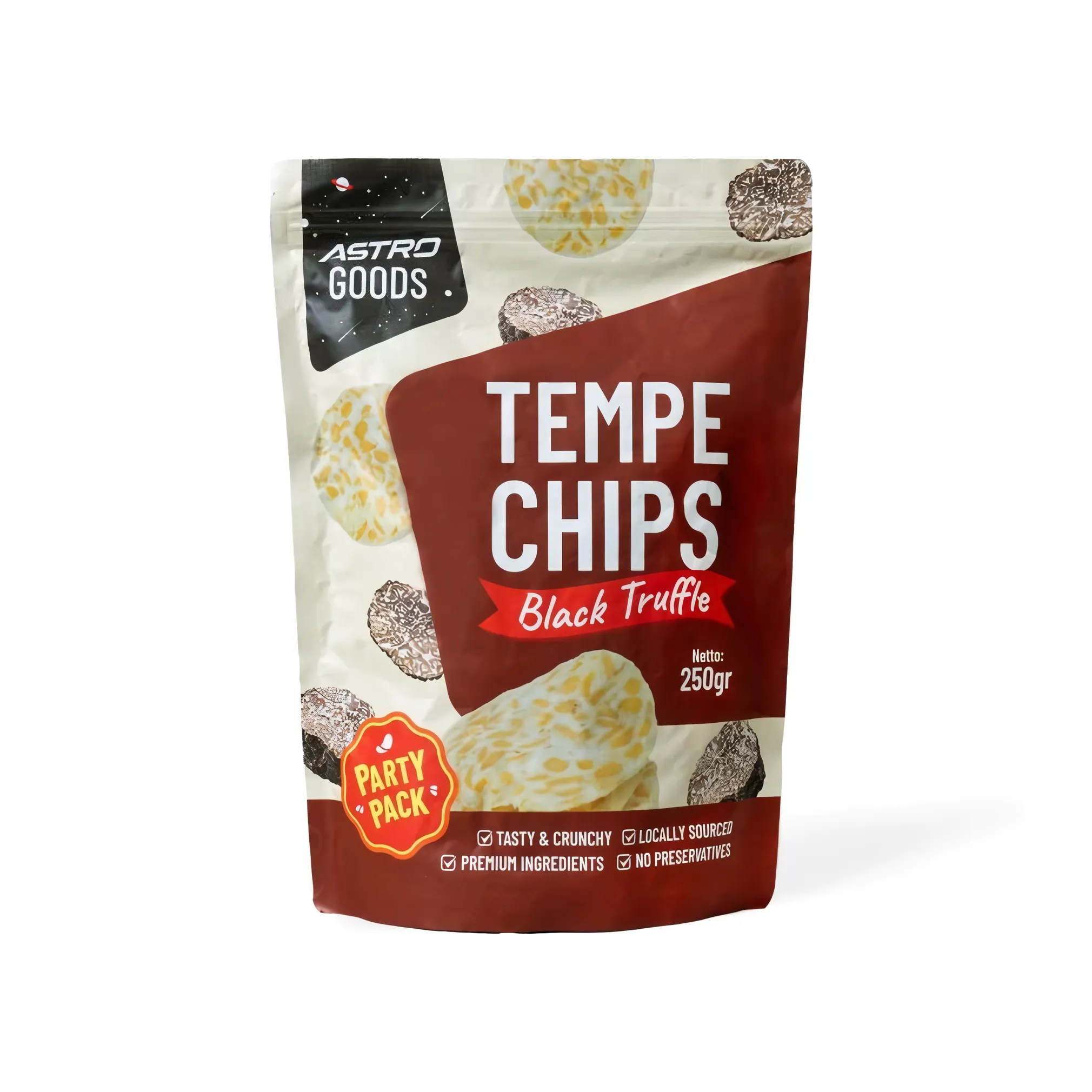 Astro Goods Black Truffle Tempeh Chips, 250 g