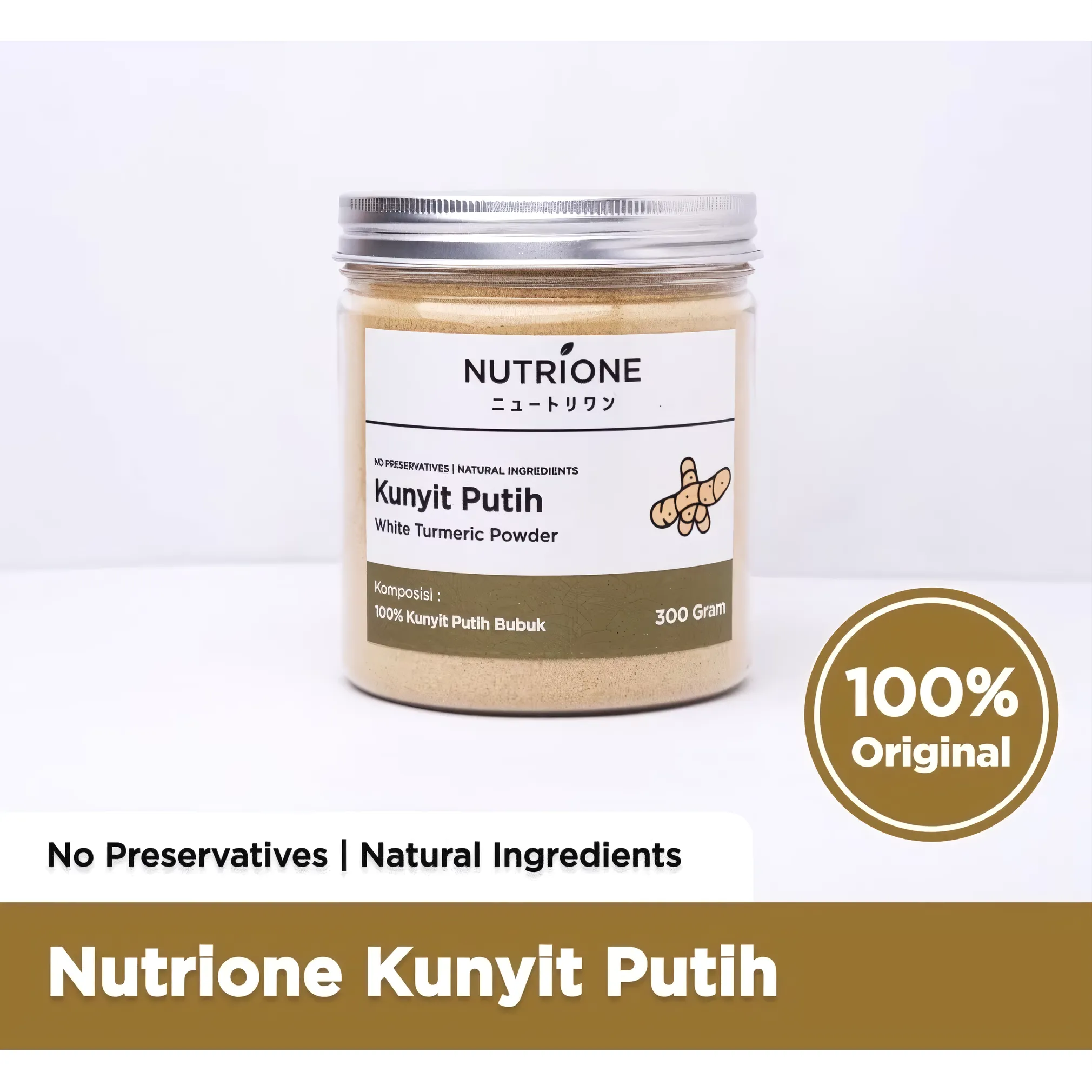 Nutrione Original Premium White Turmeric Powder, 300 g