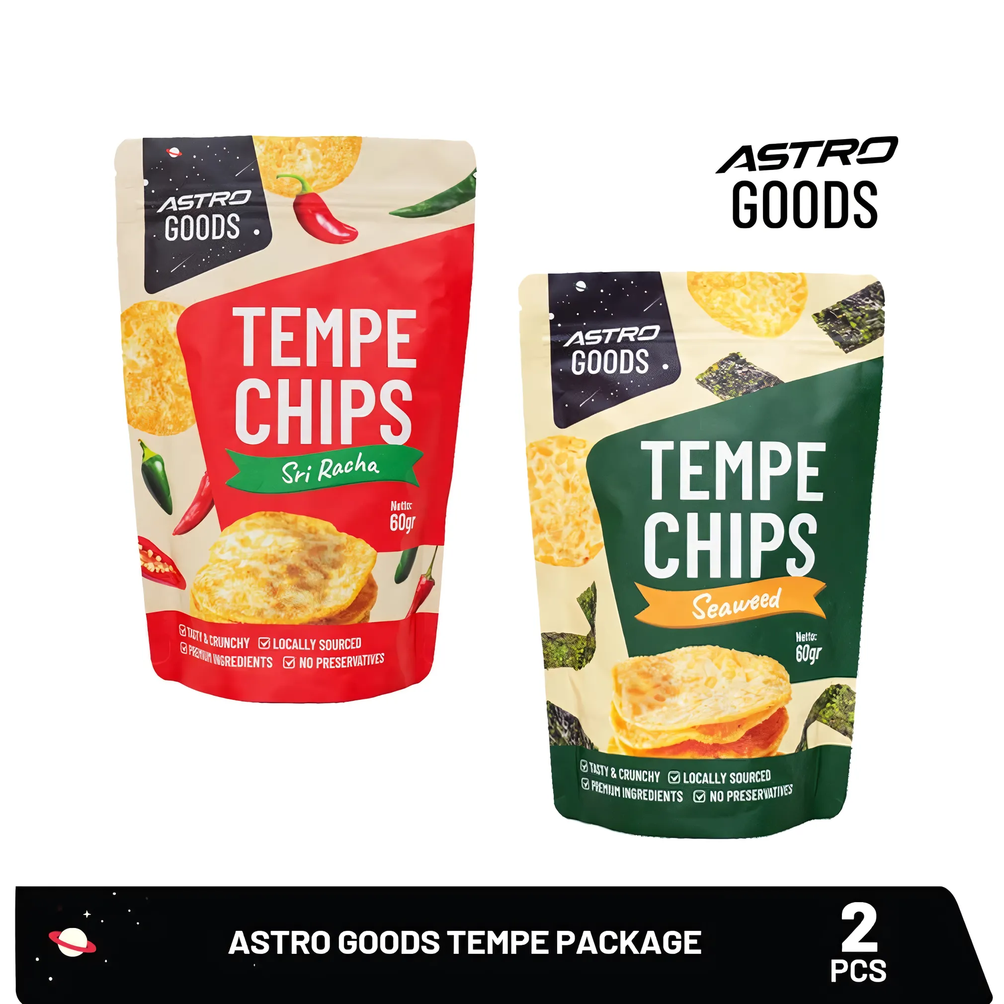 Astro Goods Tempeh Chips Bundle New Variant, 60 g