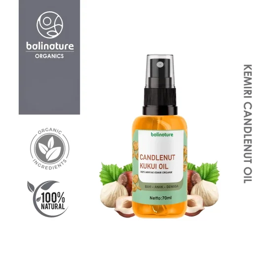 Balinature 100% Pure Candlenut Oil For Thick & Full Hair Growth, 70 mL