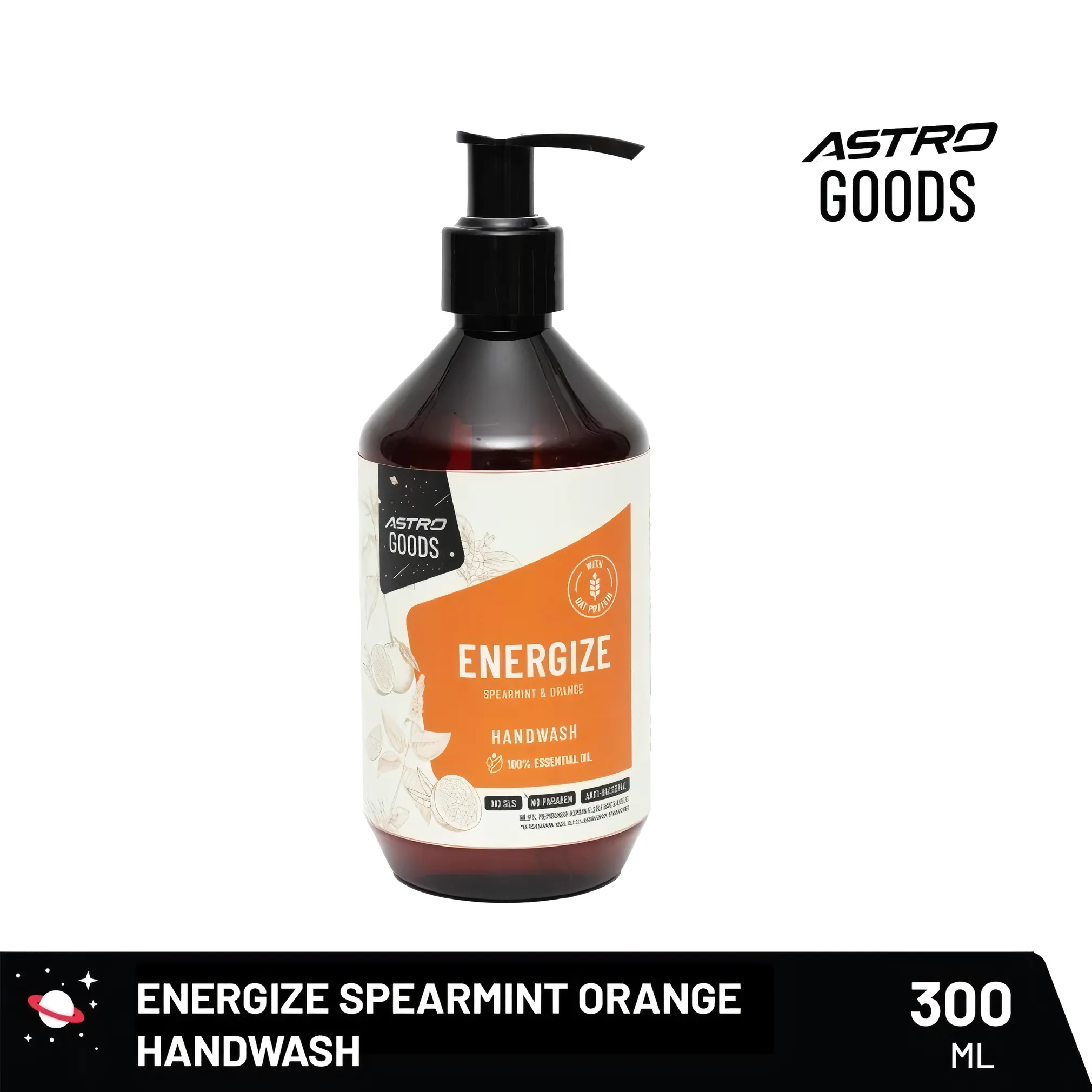 Astro Goods Energize Hand Wash – Spearmint & Orange, 300 mL
