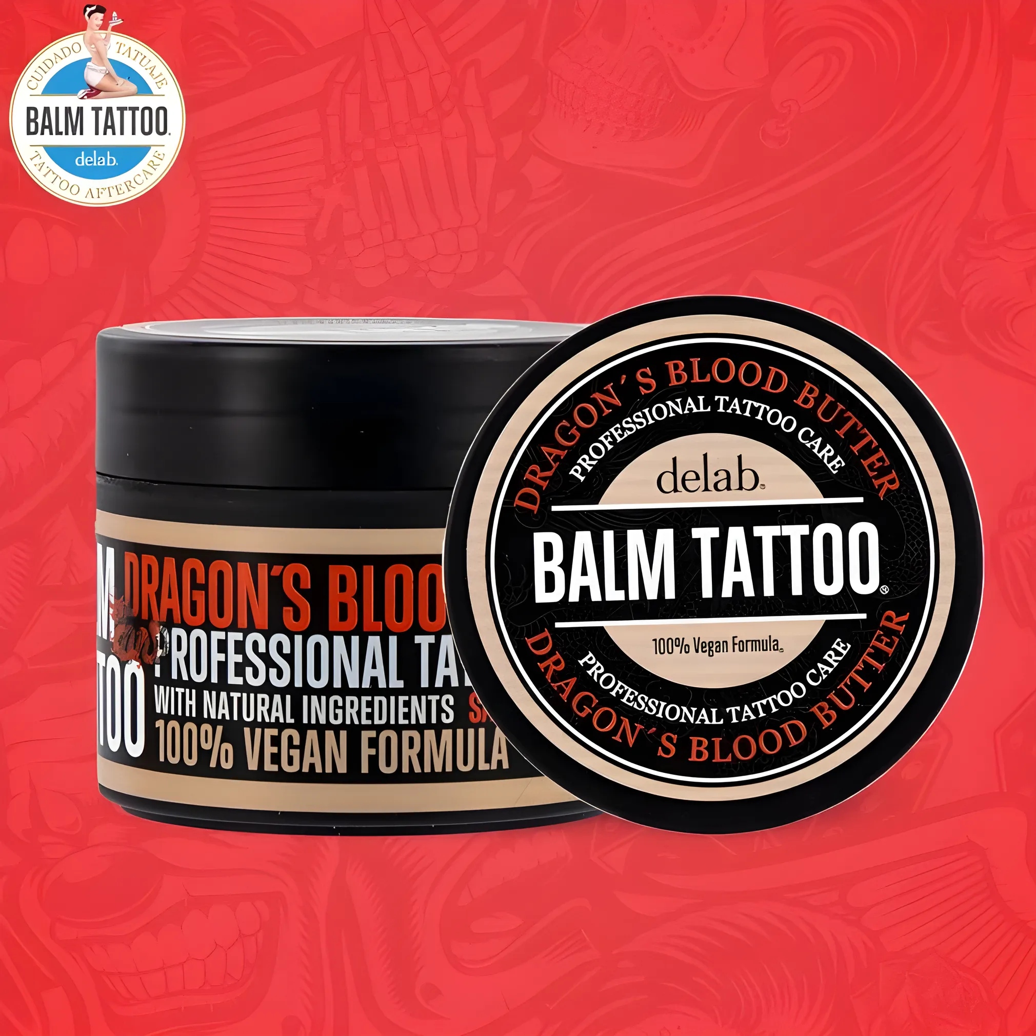 Balm Tattoo Dragon Blood Butter, Healing & Nourishing Tattoo Care, 250 g