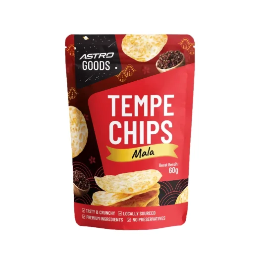 Astro Goods Spicy Mala Tempeh Chips, 60 g