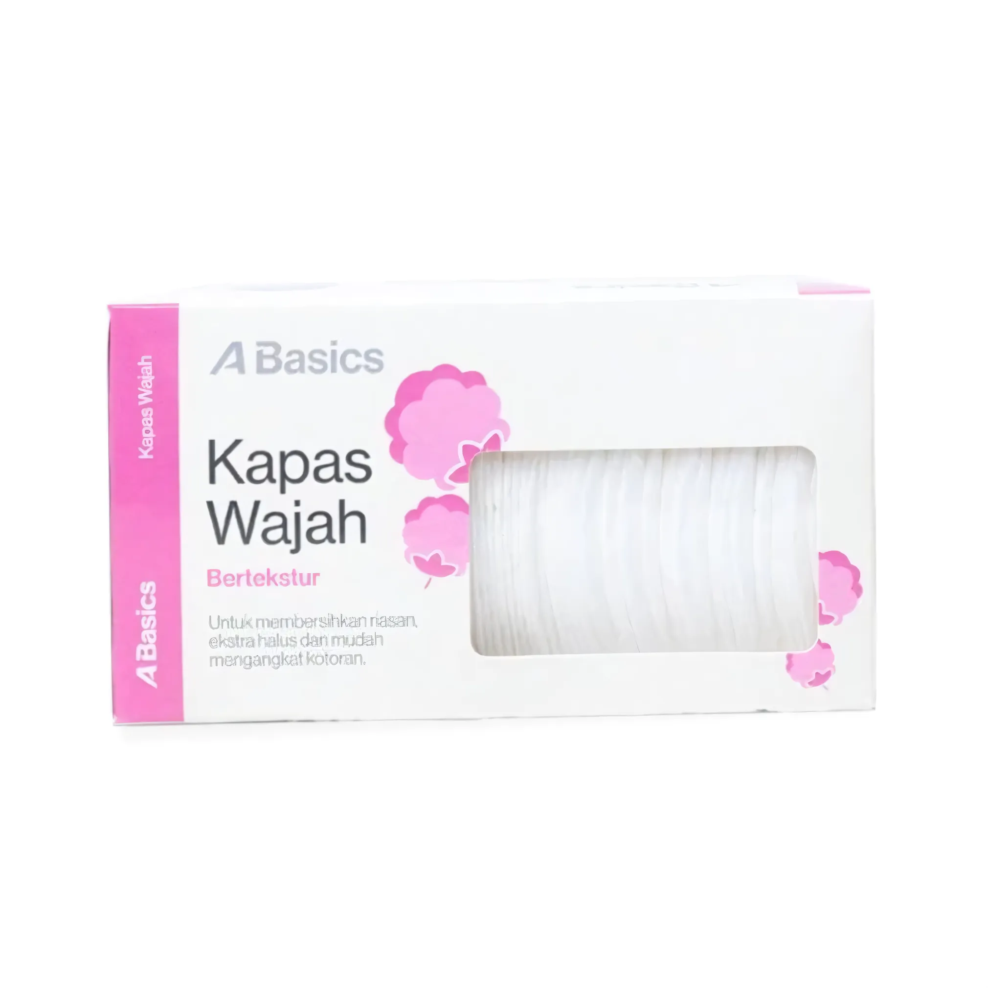 A Basics Textured Facial Cotton Pads, 80 Pcs