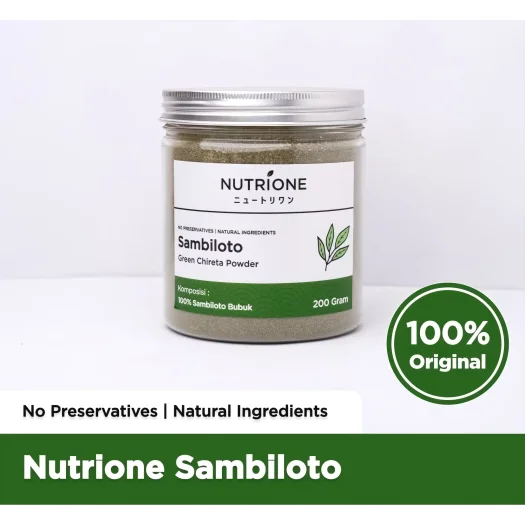 Nutrione Original Premium Green Chireta Powder – Sambiloto Supplement, 200 g